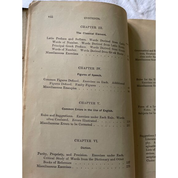 Lessons In English Lockwood 1895 Hardcover Book Language Composition Rhetoric Li - Picture 13 of 16